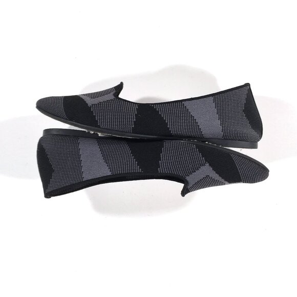 Skechers Cleo - Sherlock Flats Womens Size 8 Black Gray Knit Fabric 44731 - Picture 3 of 10